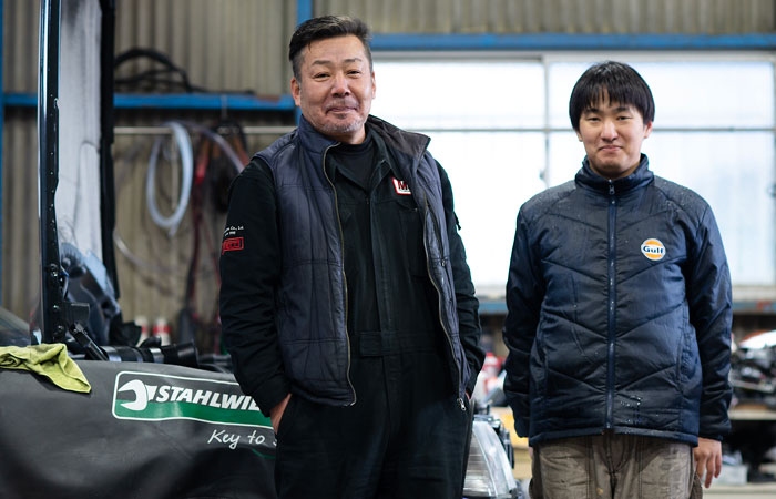 Motoya Nakamura and mechanic