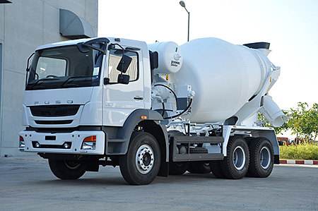 FUSO FJ 2528 heavy-duty concrete mixer truck