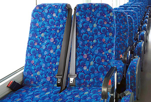 最前列客席多重感知式ELR3点式シートベルト
