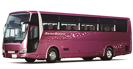 大型観光バス　新型「エアロクィーン」（撮影用特別仕様車）